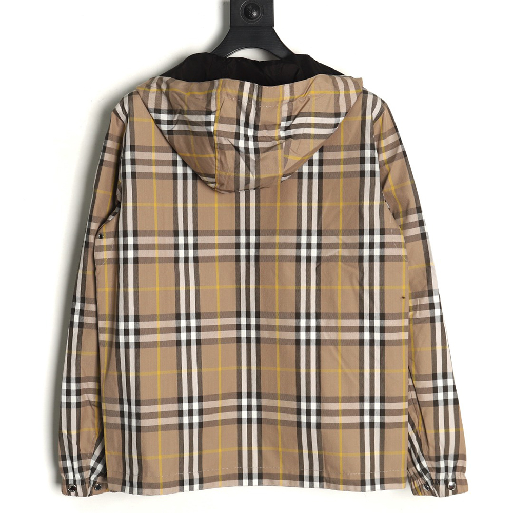 Burberry Check Reversible Hooded Jacket