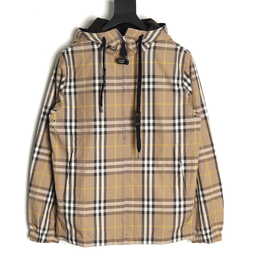 Burberry Check Reversible Hooded Jacket