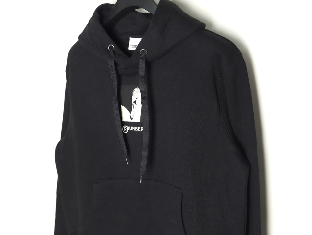 Burberry goose logo digital print hoodie