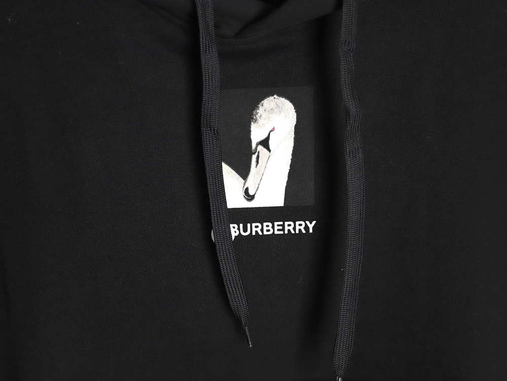 Burberry goose logo digital print hoodie