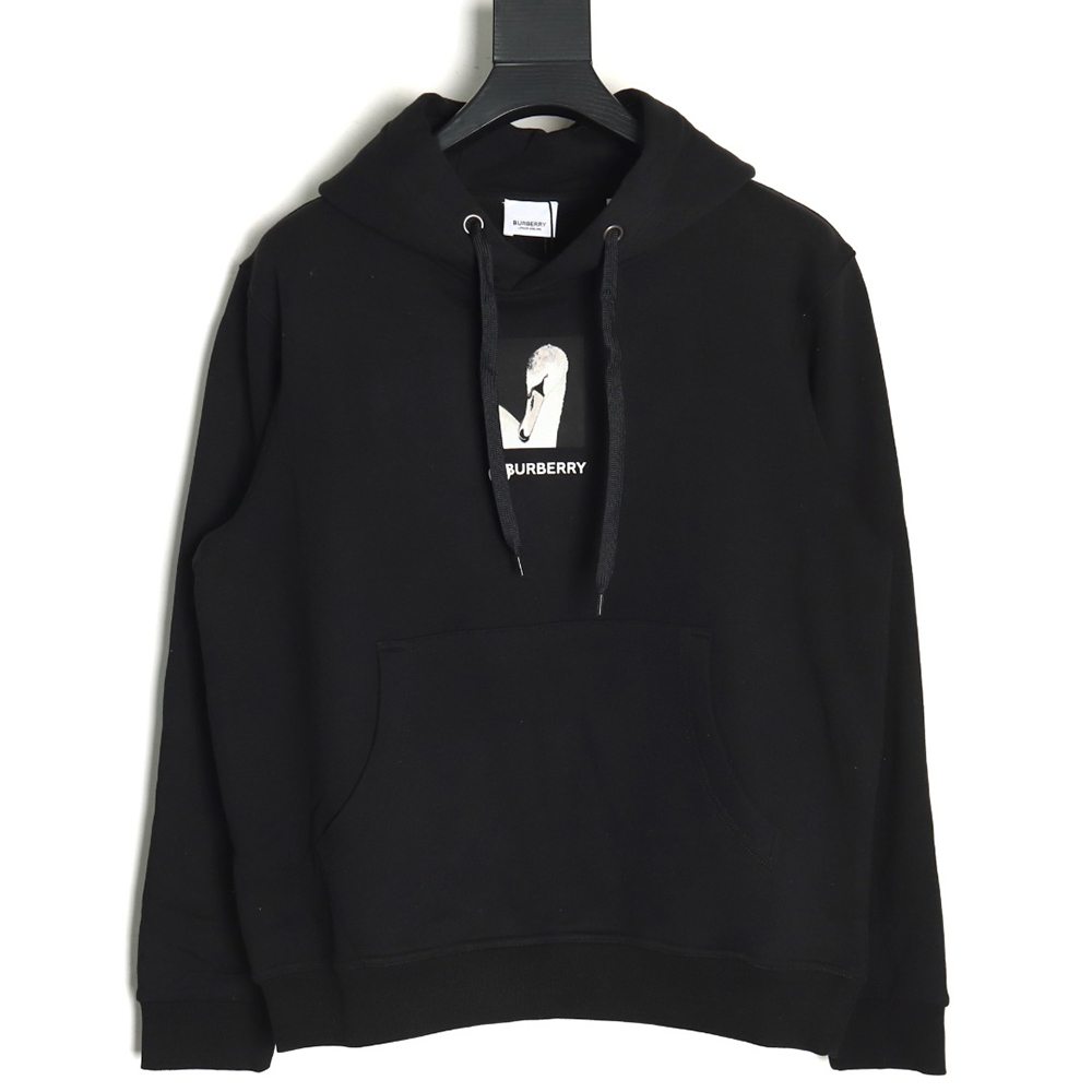 Burberry goose logo digital print hoodie