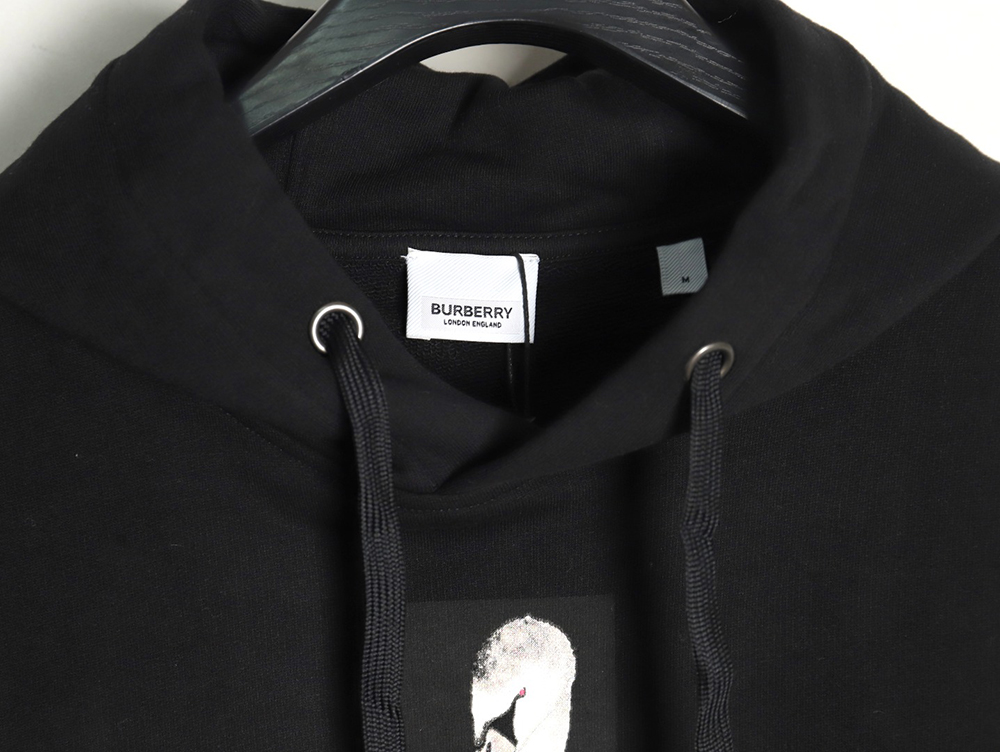 Burberry goose logo digital print hoodie