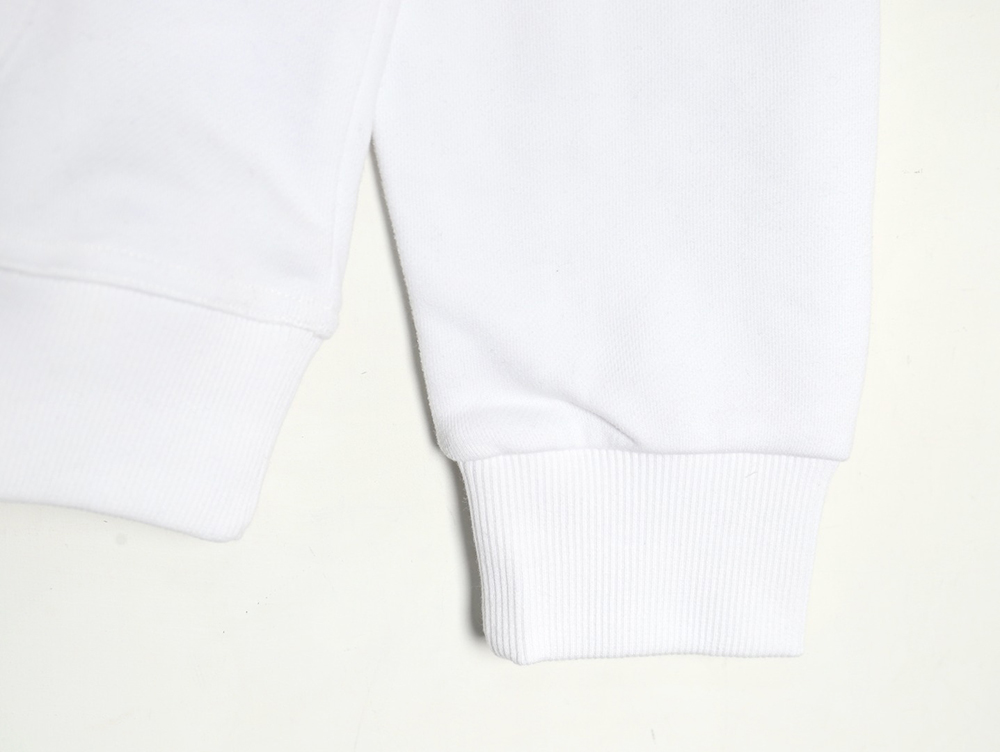 Burberry chest silicone square logo hooded sweatshirt