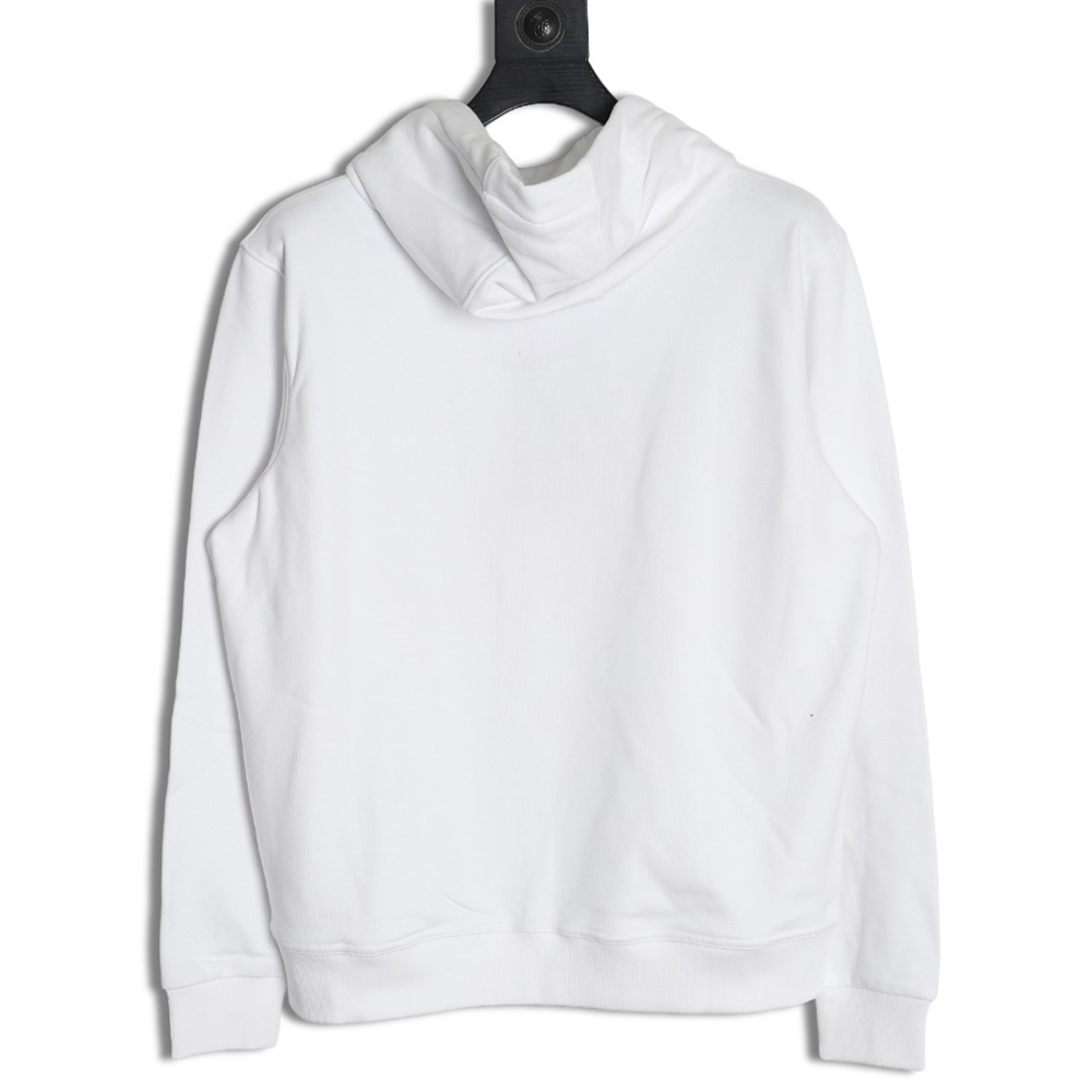 Burberry chest silicone square logo hooded sweatshirt