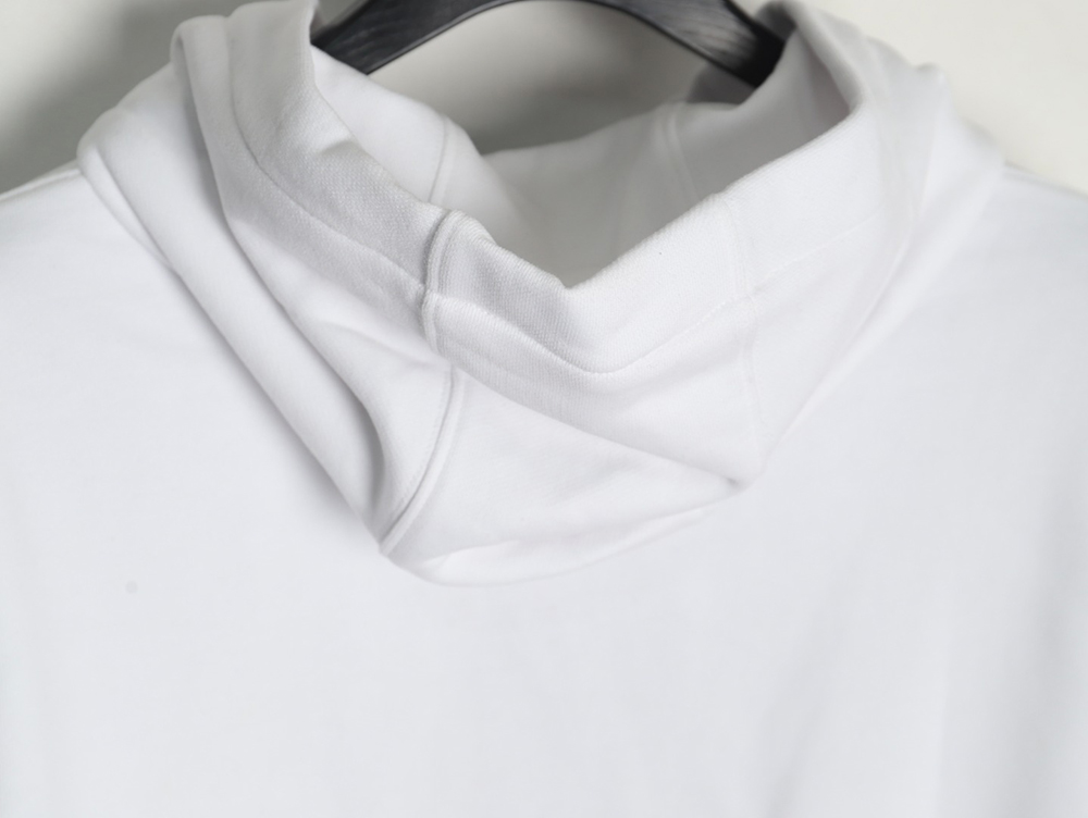 Burberry chest silicone square logo hooded sweatshirt