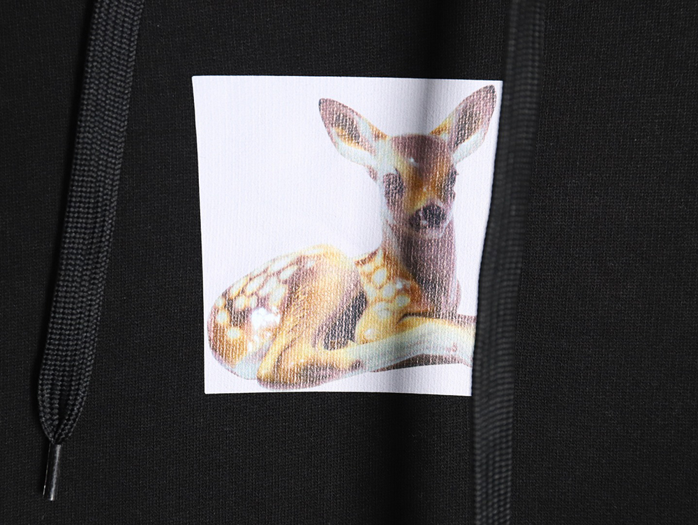 Burberry deer logo digital print hoodie TSK1