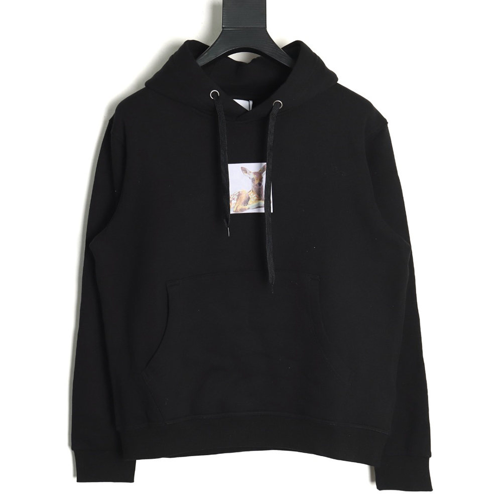 Burberry deer logo digital print hoodie TSK1