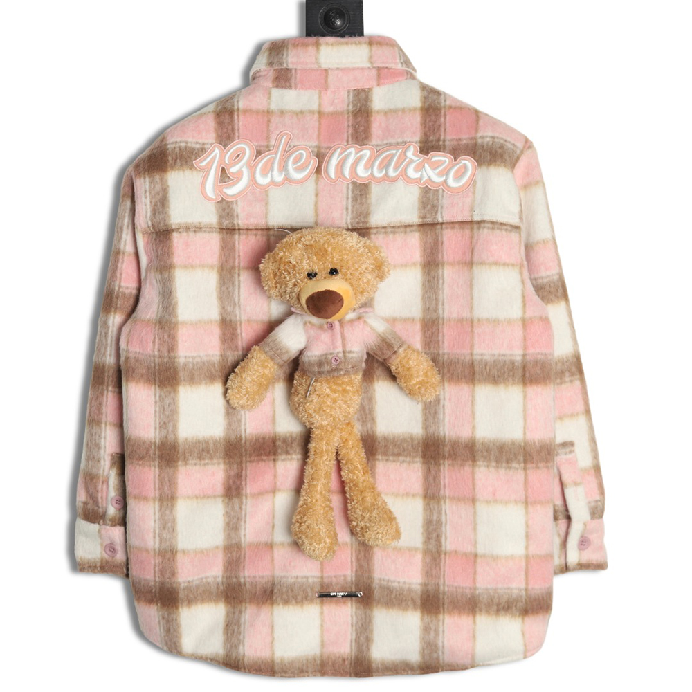 13De Marzo flannel shirt jacket