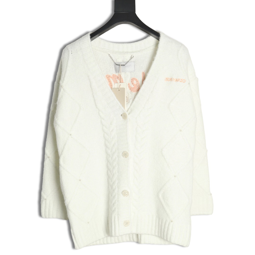 13De Marzo plaid cardigan sweater