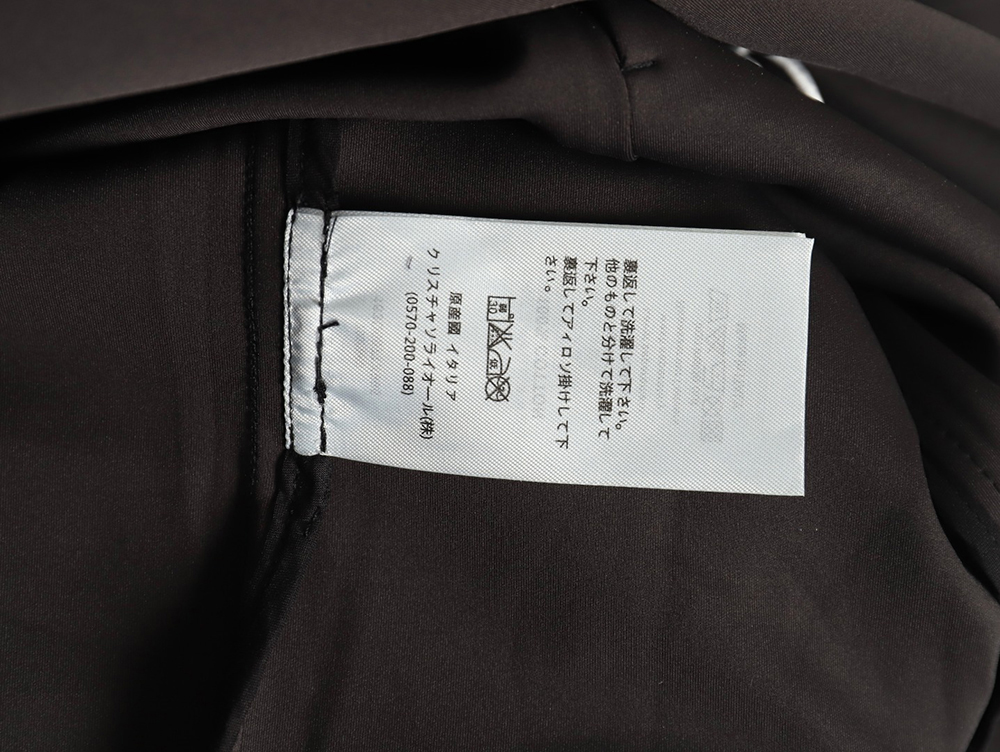 Dior patchwork letter embroidered hooded jacket
