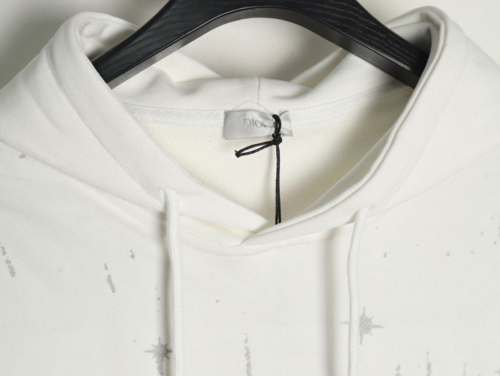 Dior shooting star embroidered lettering hoodie