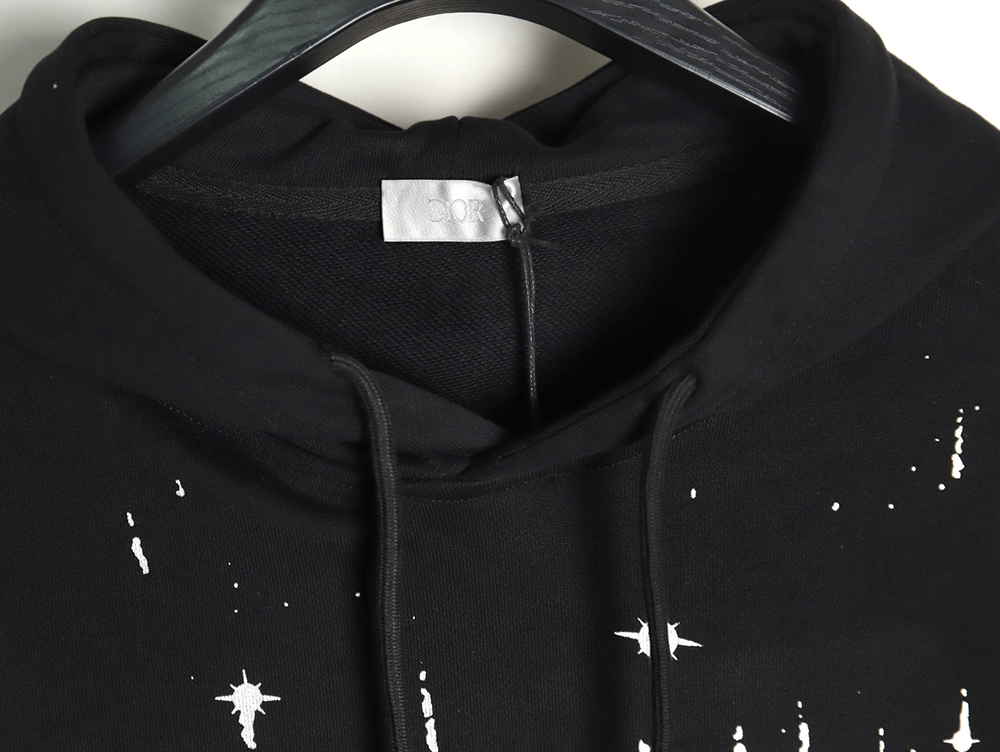 Dior shooting star embroidered lettering hoodie TSK1