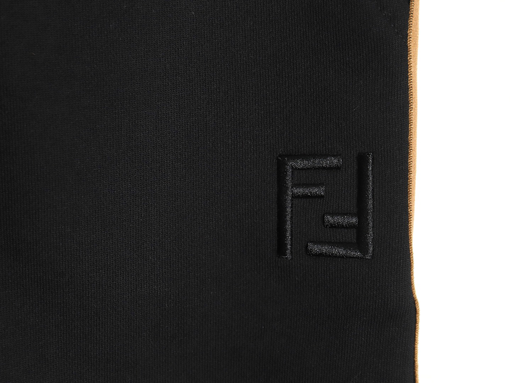 Fendi double F embroidered logo webbing sweatpants