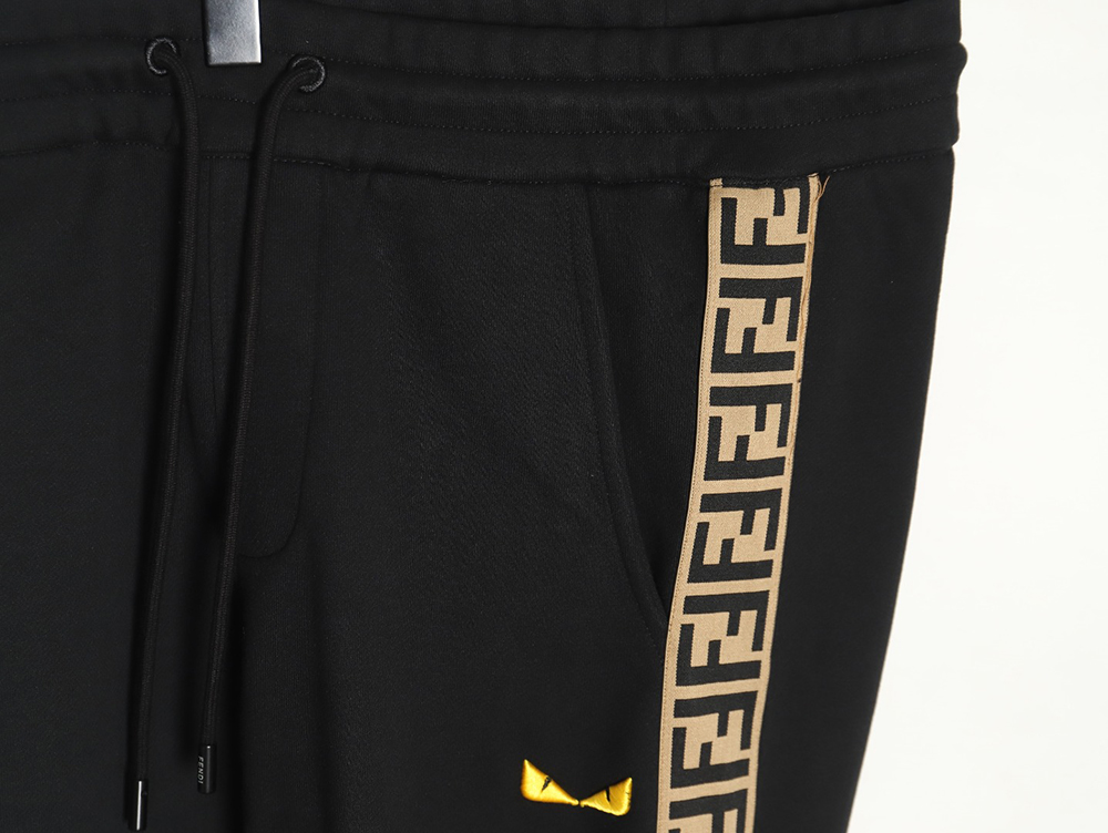 Fendi small eye embroidered double F ribbon sweatpants