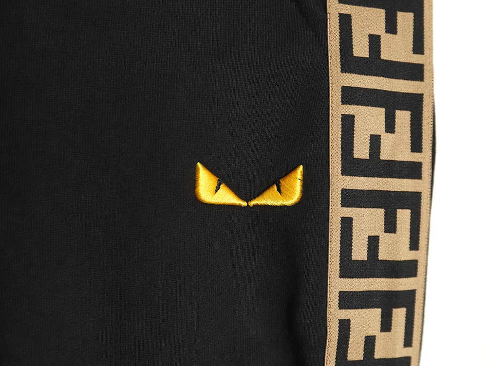 Fendi small eye embroidered double F ribbon sweatpants