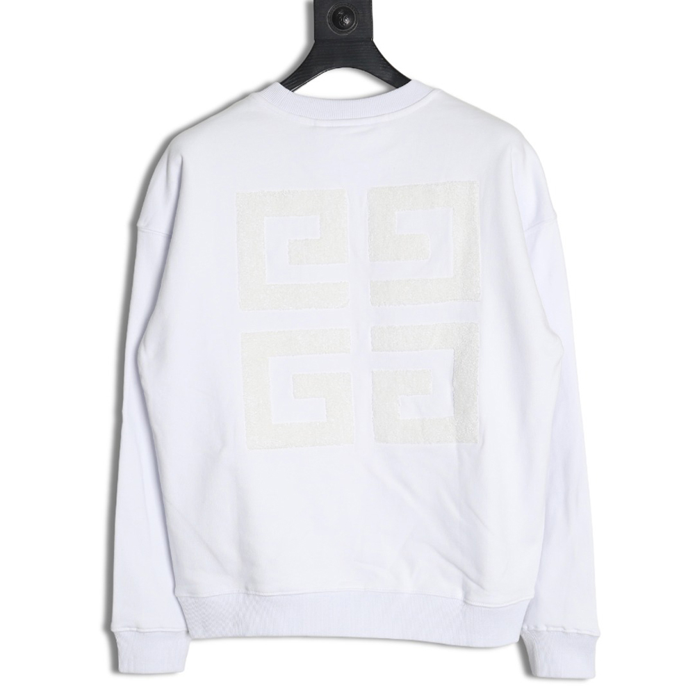 Givenchy back 4G towel embroidered sweatshirt