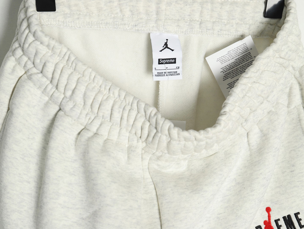 Air Jordan & Supreme Joint LOGO Drawstring Knitted Sweatpants
