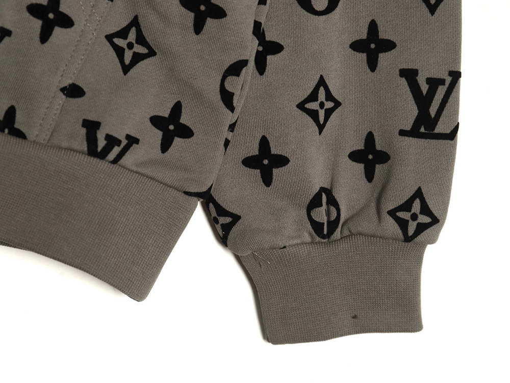 Louis Vuitton Monogram Flocked Print Hoodie