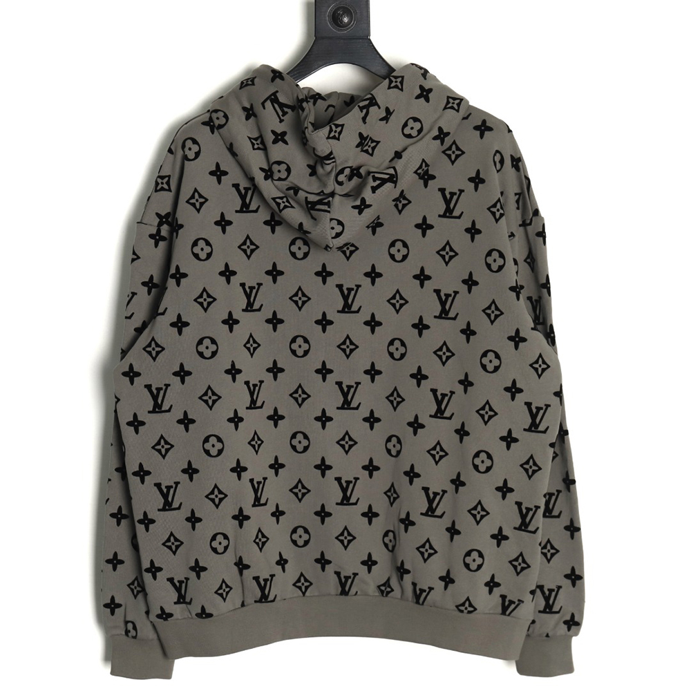 Louis Vuitton Monogram Flocked Print Hoodie
