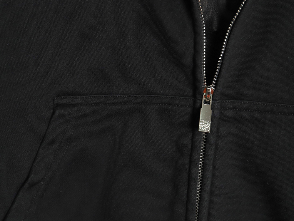Loewe embossed back embossed large logo zipper hooded jacket