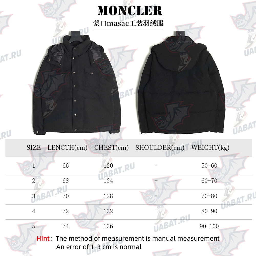 Moncler masac workwear down jacket TSK1