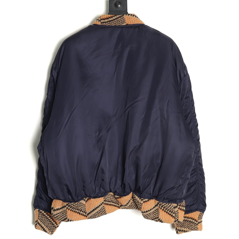Prada sweater-lined cotton bomber jacket