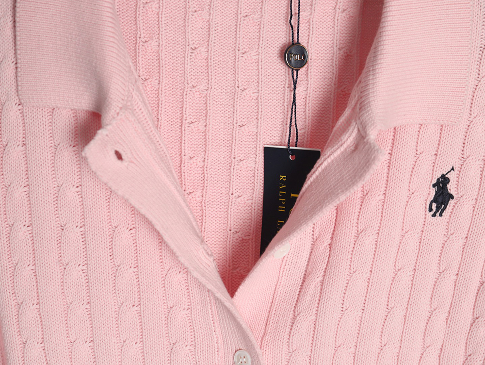 Ralph Lauren Classic Cable Lapel Knit Cardigan