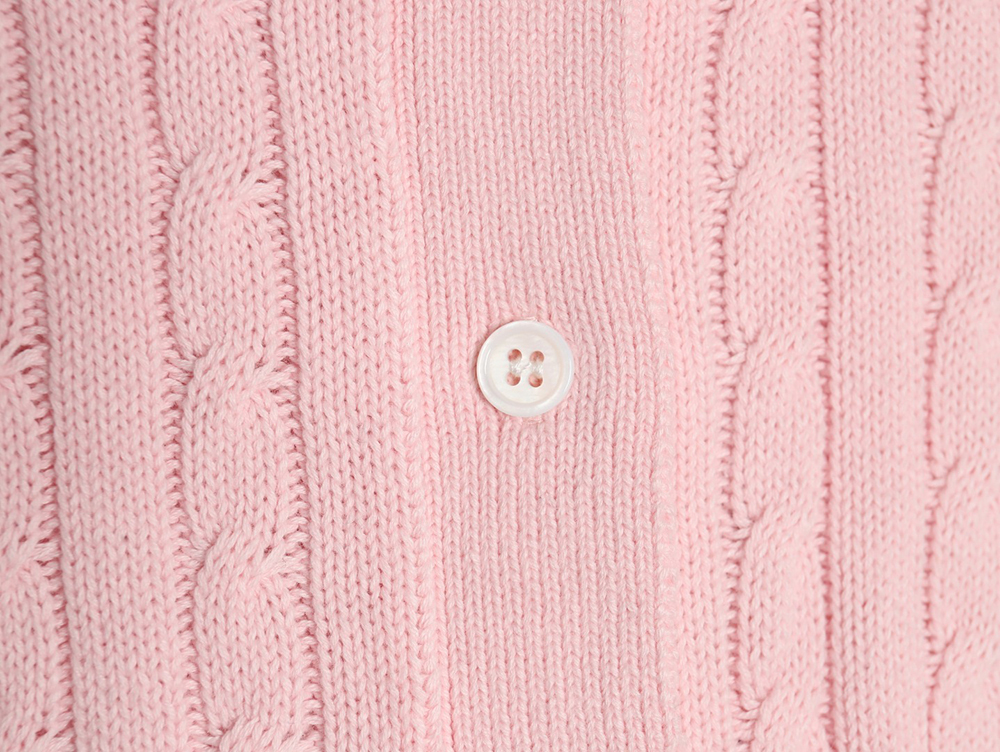 Ralph Lauren Classic Cable Lapel Knit Cardigan