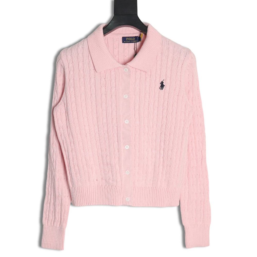 Ralph Lauren Classic Cable Lapel Knit Cardigan