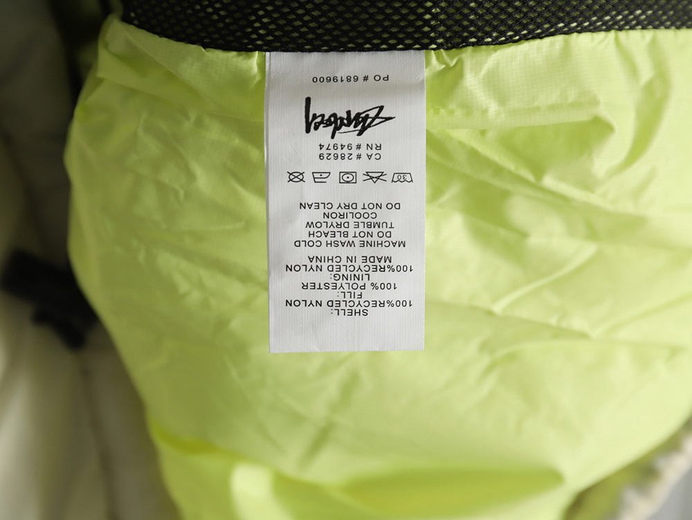 Stussy chest letter print bread cotton jacket