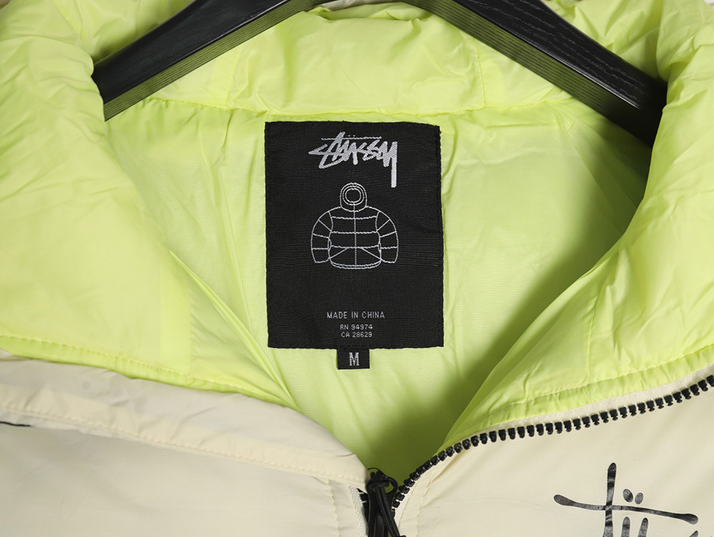 Stussy chest letter print bread cotton jacket