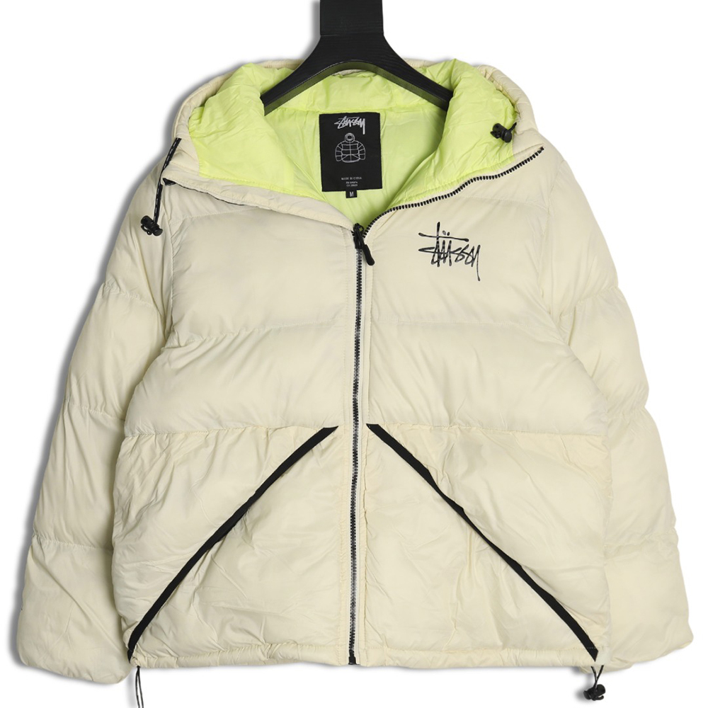 Stussy chest letter print bread cotton jacket