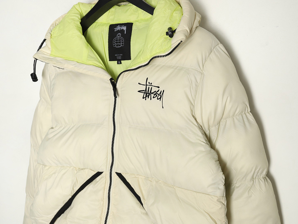 Stussy chest letter print bread cotton jacket