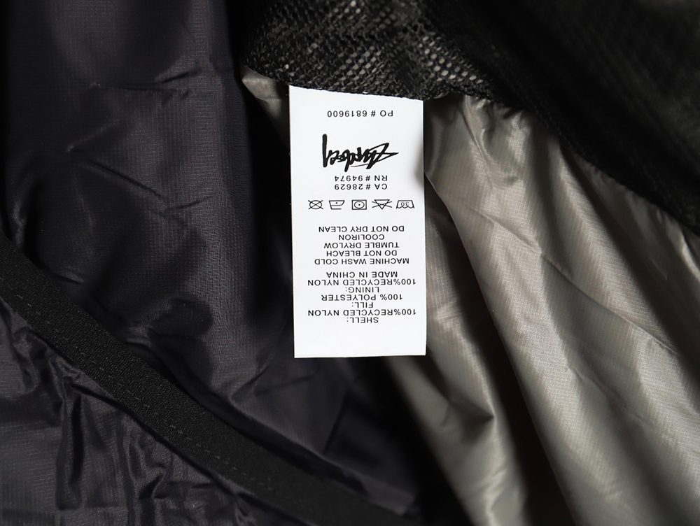 Stussy chest letter print bread cotton jacket TSK2