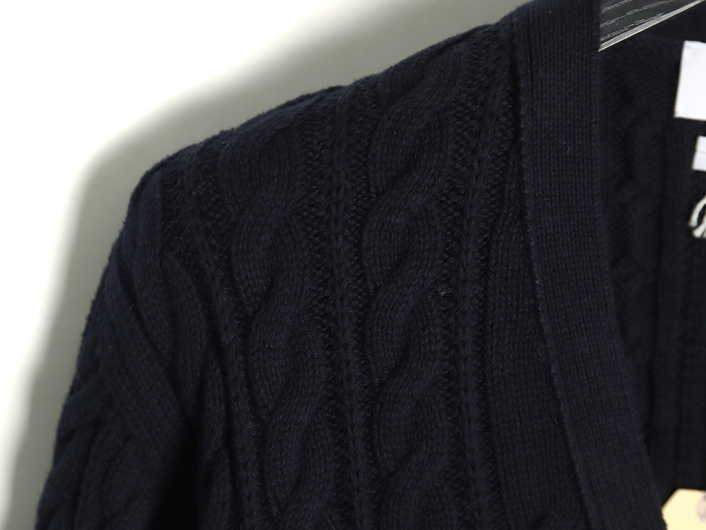 Thom Browne four-strip cable cardigan TSK2