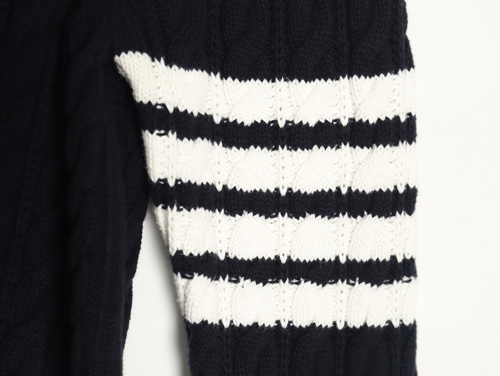 Thom Browne four-strip cable cardigan TSK2
