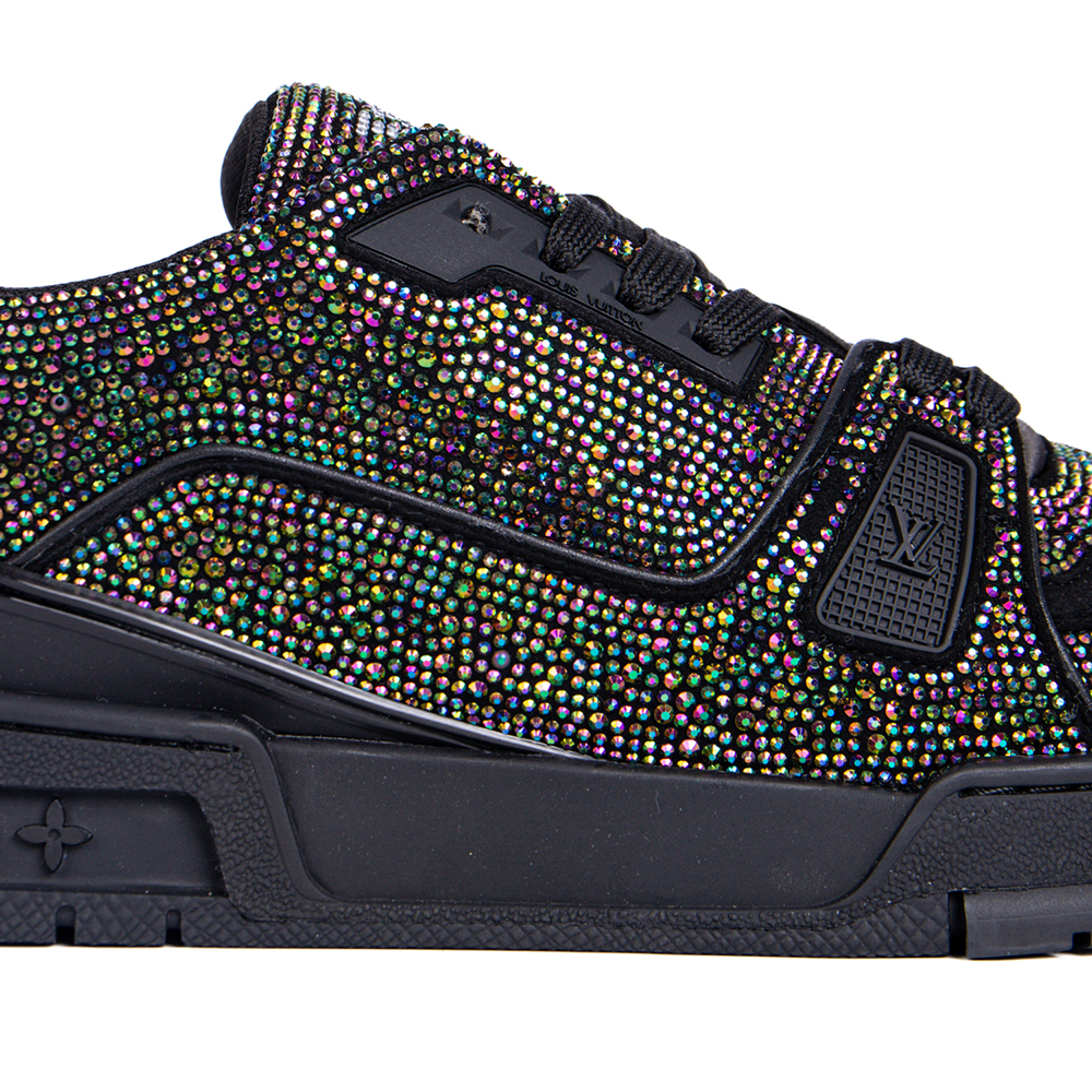Louis Vuitton Trainer Black Crystals 1A815L