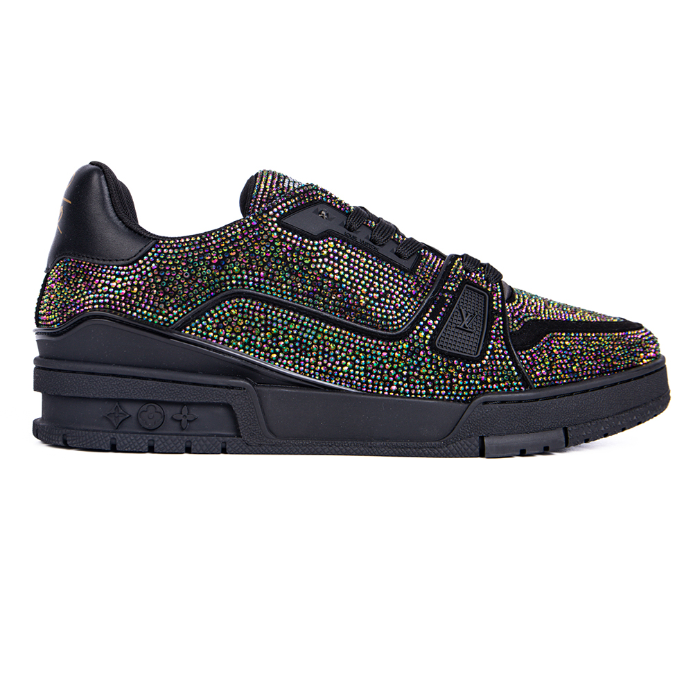 Louis Vuitton Trainer Black Crystals 1A815L