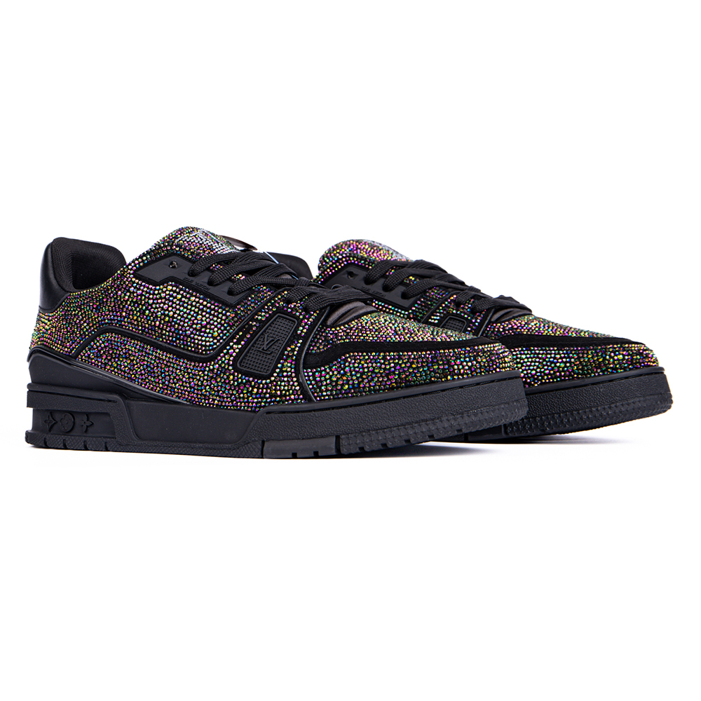 Louis Vuitton Trainer Black Crystals 1A815L