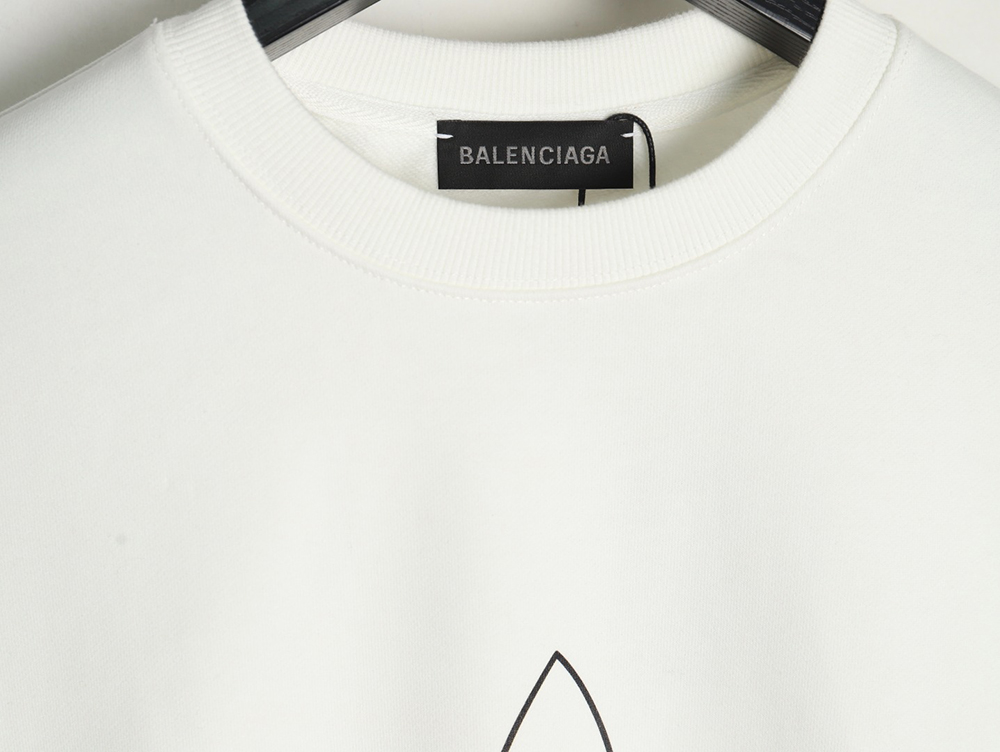 Balenciaga x Adidas Trefoil print crew neck sweatshirt