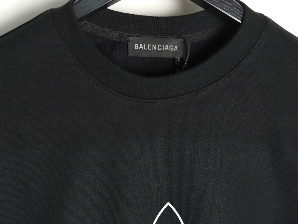 Balenciaga x Adidas Trefoil print crew neck sweatshirt tsk1