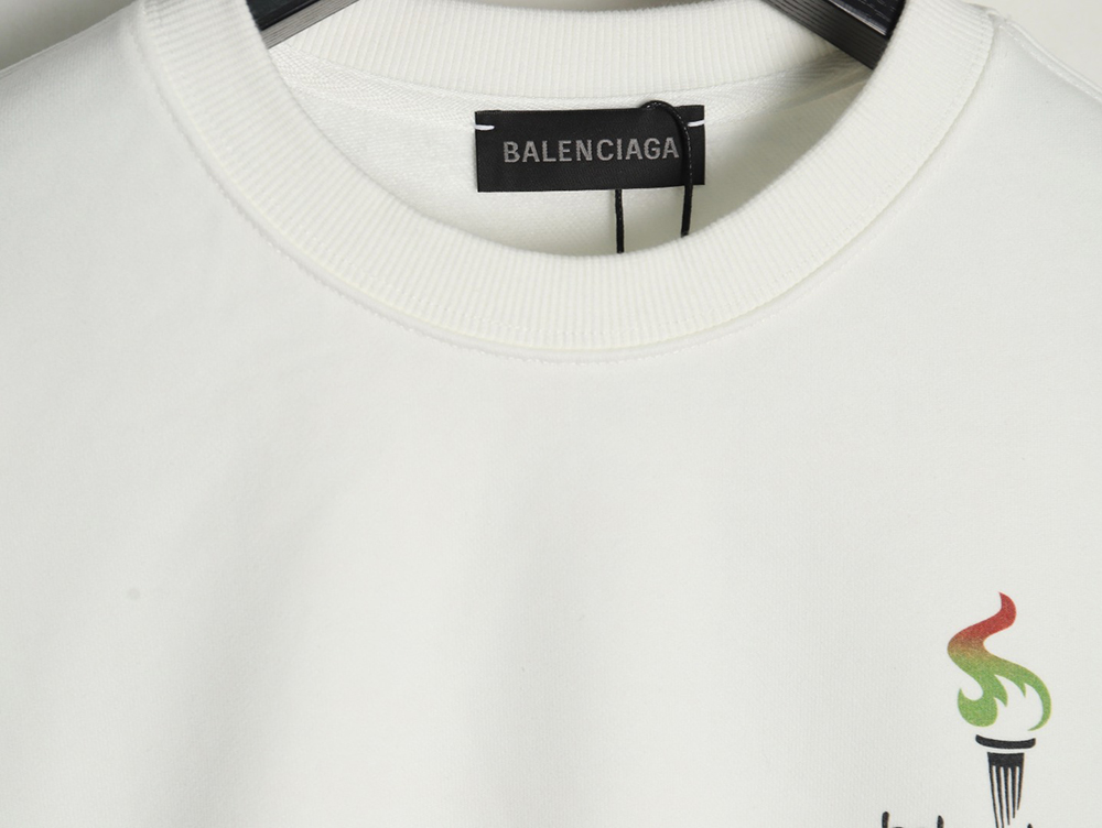 Balenciaga Torch Flame Print Crewneck Sweatshirt