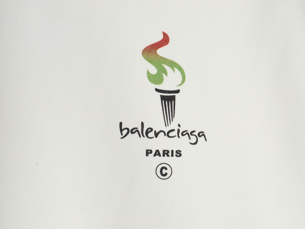 Balenciaga Torch Flame Print Crewneck Sweatshirt
