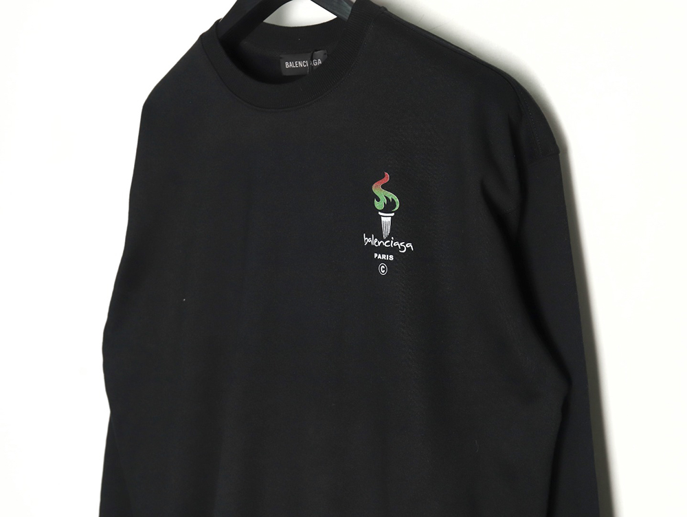 Balenciaga Torch Flame Print Crewneck Sweatshirt TSK1
