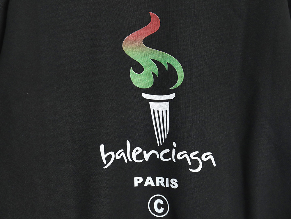 Balenciaga Torch Flame Print Crewneck Sweatshirt TSK1