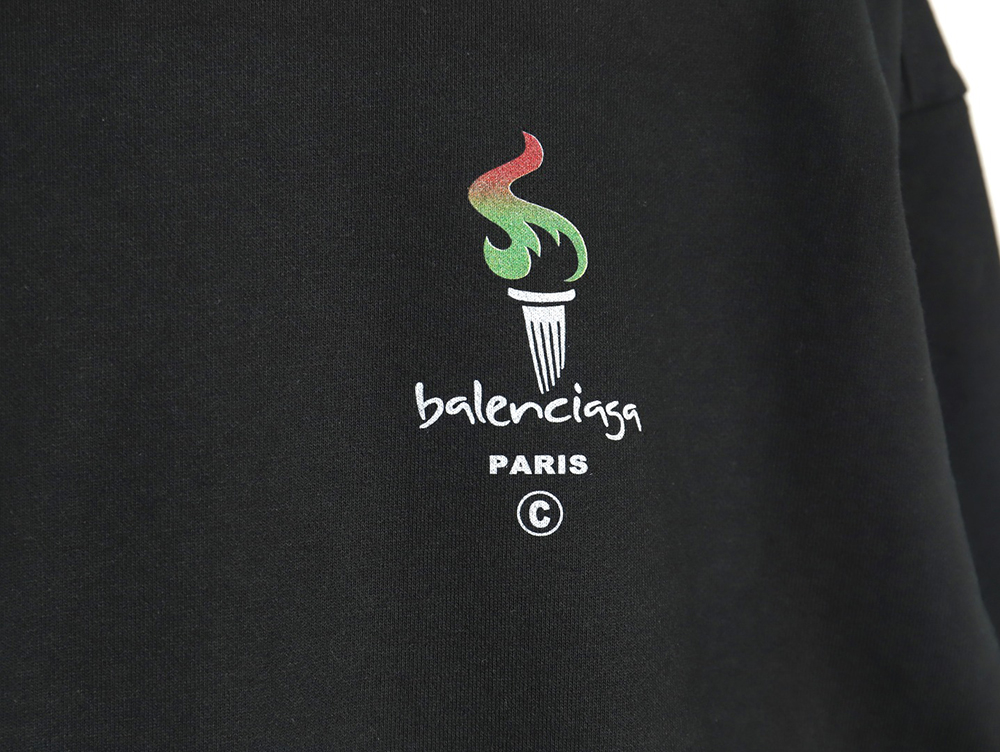 Balenciaga Torch Flame Print Crewneck Sweatshirt TSK1