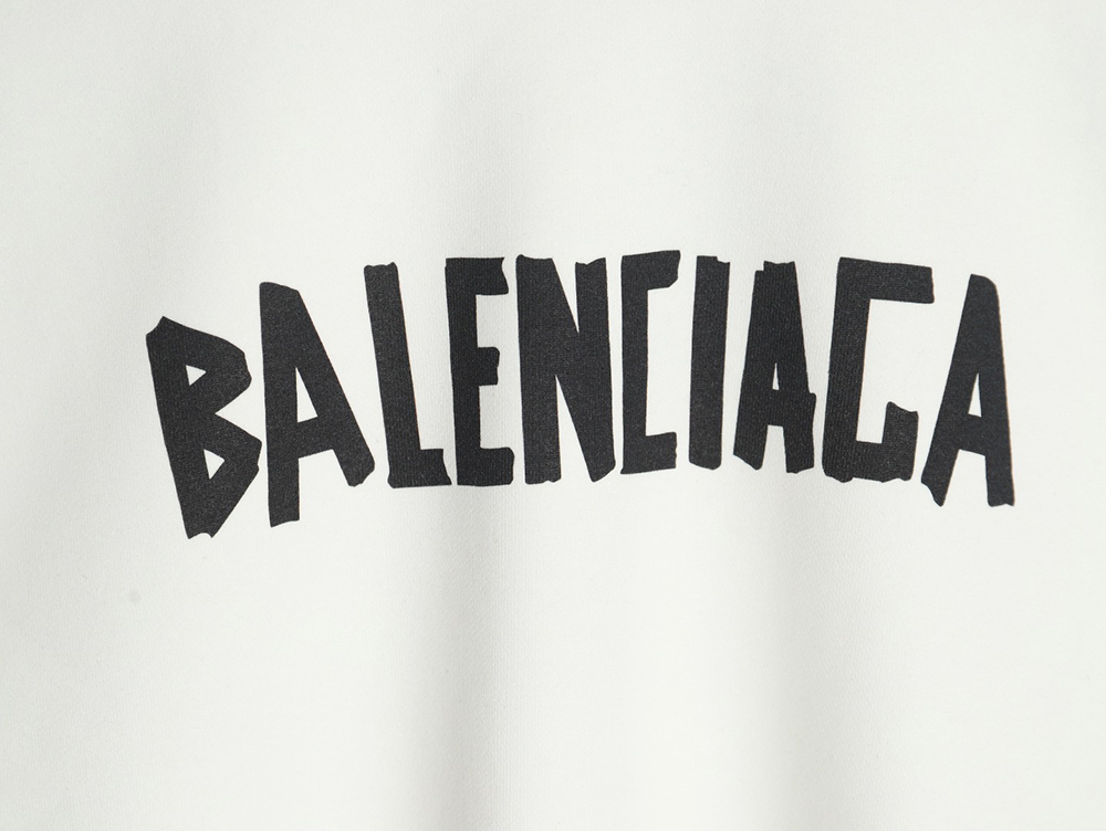 Balenciaga Mixed LOGO Print Lettering Crew Neck Sweatshirt
