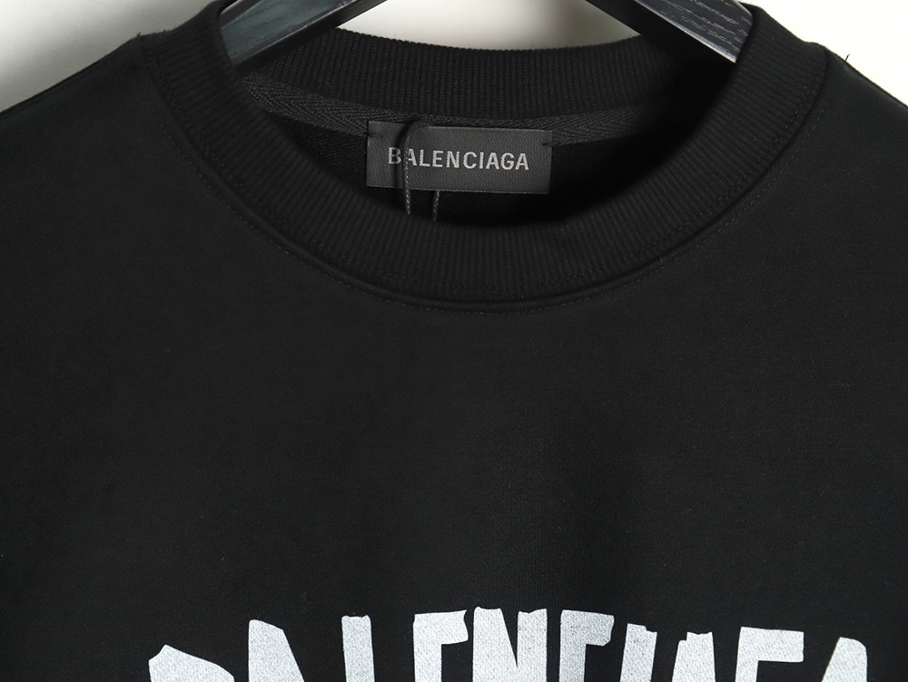Balenciaga Mixed LOGO Print Lettering Crew Neck Sweatshirt TSK1