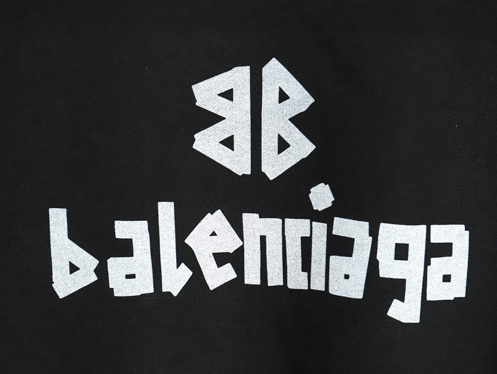 Balenciaga Mixed LOGO Print Lettering Crew Neck Sweatshirt TSK1
