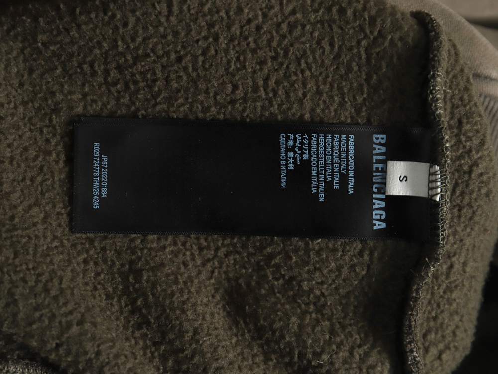Balenciaga Parking lot night view fleece hoodie